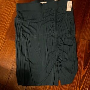 Maurices Dark Teal Ruched Pencil Skirt